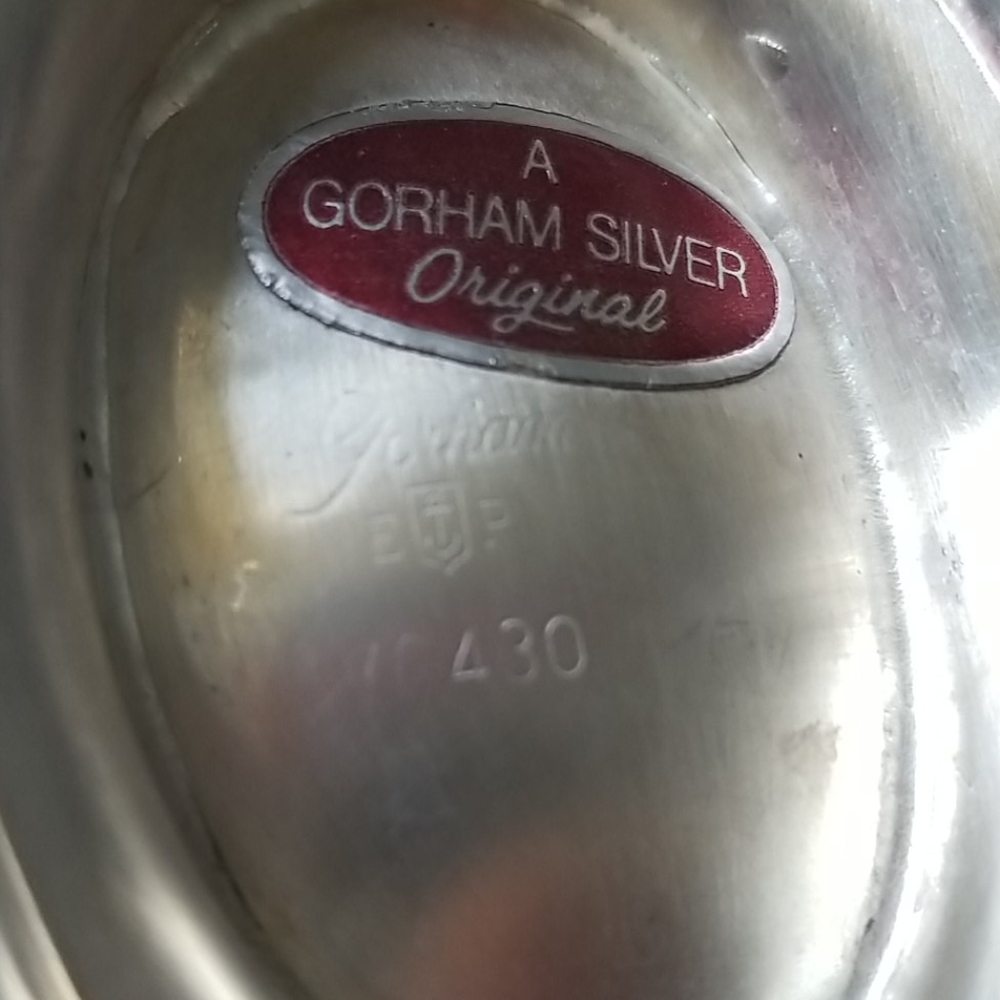 Vintage Gorham Sauce bowl with attached tray - Picture 3 of 4